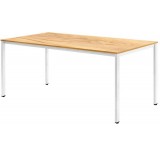 Кухонный стол Millwood Сеул Л 160x80x75 (дуб золотой Craft/металл белый)