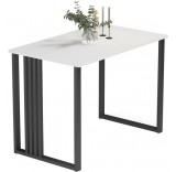 Кухонный стол Mio Tesoro Laim 120x70 (белый/черный)