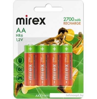 Аккумулятор Mirex AA 2700mAh 1 шт 23702-HR6-27-E4