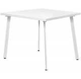 Кухонный стол Millwood Шанхай 90x90x75 (белый/металл белый)