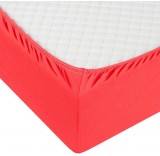 Постельное белье Milanika Коралловая на резинке 160x200x20 (трикотаж)