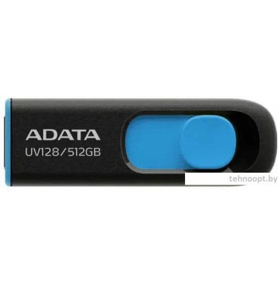 USB Flash ADATA DashDrive UV128 512GB (черный/синий)