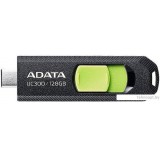 USB Flash ADATA UC300 128GB (черный/зеленый)