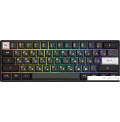 Клавиатура Akko 3061S Black & Sliver (Akko Cream Yellow V3 Pro)