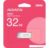 USB Flash ADATA UR350 32GB UR350-32G-RSR/BG (серебристый/коричневый)