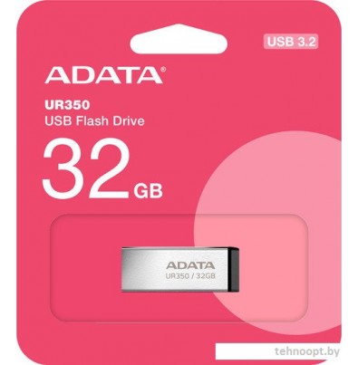 USB Flash ADATA UR350 32GB UR350-32G-RSR/BK (серебристый/черный)