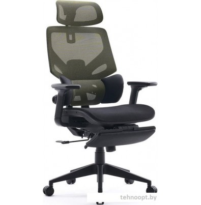 Кресло CACTUS CS-CHR-MC01-BK (черный/салатовый)