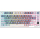 Клавиатура Royal Kludge RK-M75 (белый/синий, RK Sliver)