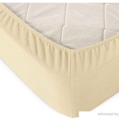 Постельное белье Alleri Трикотажная на резинке 70x200x20см (бежевый)