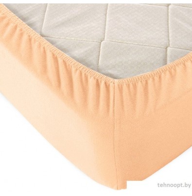 Постельное белье Alleri Трикотажная на резинке 70x200x20см (персик)