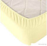 Постельное белье Alleri Трикотажная на резинке 70x200x20см (светло-желтый)