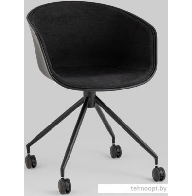 Кресло Stool Group LIBRA SL-7040ZB (рогожка черный/черный)