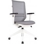 Офисное кресло Бюрократ MC-W611NL (серый TW-04/ткань 38-417/пластик белый)