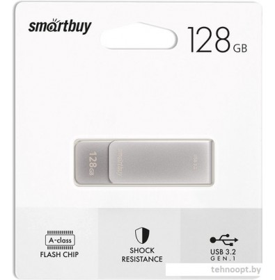 USB Flash SmartBuy M1 128GB (серебристый)