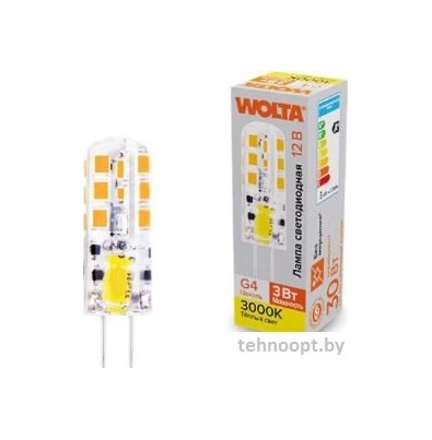 Светодиодная лампочка Wolta WSTD-JC-12V3W3KG4-S 3Вт 3000K G4