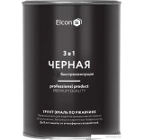 Краски и эмали Elcon По ржавчине 3в1 (800г, глянцевый черный)