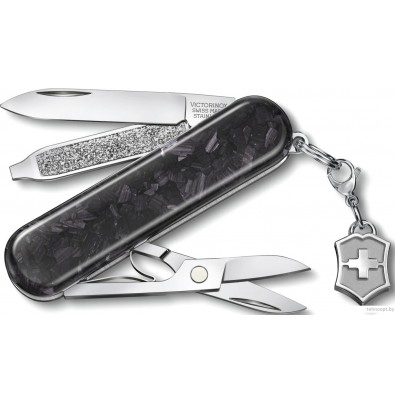 Мультитул Victorinox Classic Brilliant Carbon 0.6221.90 (черный/серебристый)