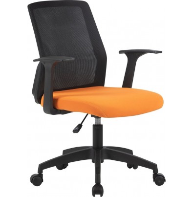 Офисное кресло CACTUS CS-MC222-BKOR (черный/оранжевый)