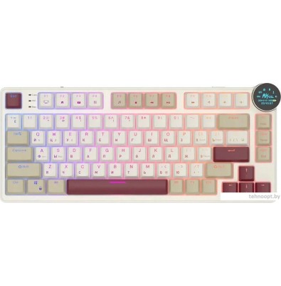 Клавиатура Royal Kludge N80 Rosy Clouds (RK Brown)