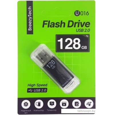 USB Flash BreezyTech U016 128GB (черный)