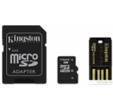 Карта памяти Kingston microSDXC (Class 10) 64GB + адаптер + карт-ридер (MBLY10G2/64GB)
