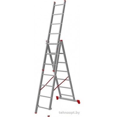 Лестница-стремянка Новая высота алюминиевая трёхсекционная 3x7 (1230307)