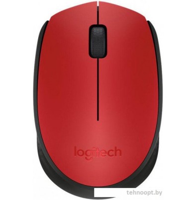 Мышь Logitech M171 Wireless Mouse красный/черный [910-004641]