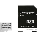 Карта памяти Transcend microSDXC HE (Class 10) UHS-I 64GB + адаптер [TS64GUSDXC10V]
