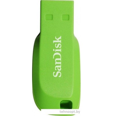 USB Flash SanDisk Cruzer Blade 16GB (зеленый) [SDCZ50C-016G-B35GE]